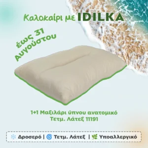 1+1 Μαξιλάρι ύπνου ανατομικό Τετμ. Λάτεξ 11191