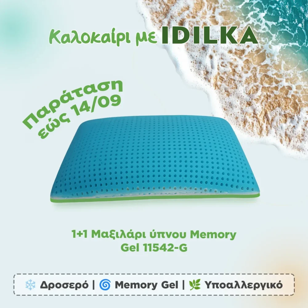 1+1 Μαξιλάρι ύπνου Memory Gel 11542-G