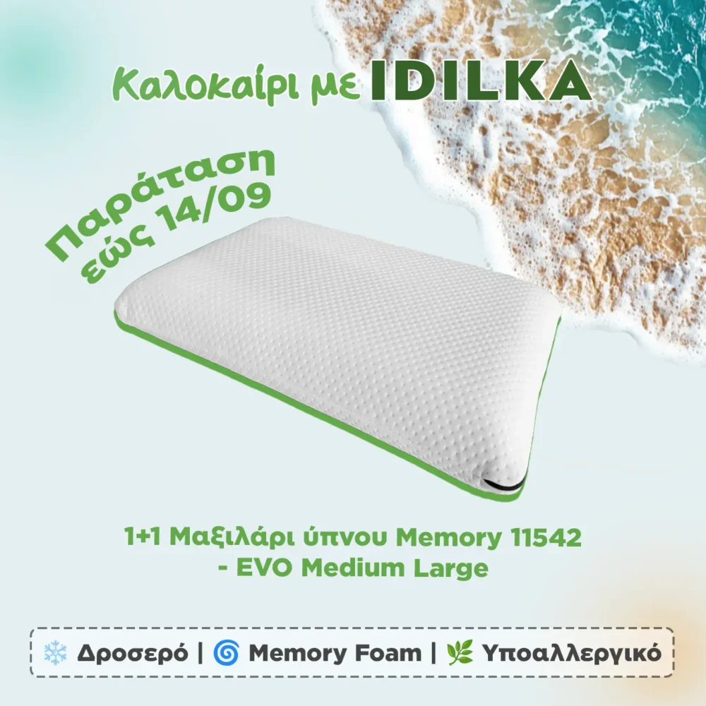 1+1 Μαξιλάρι ύπνου Memory 11542 - EVO Medium Large