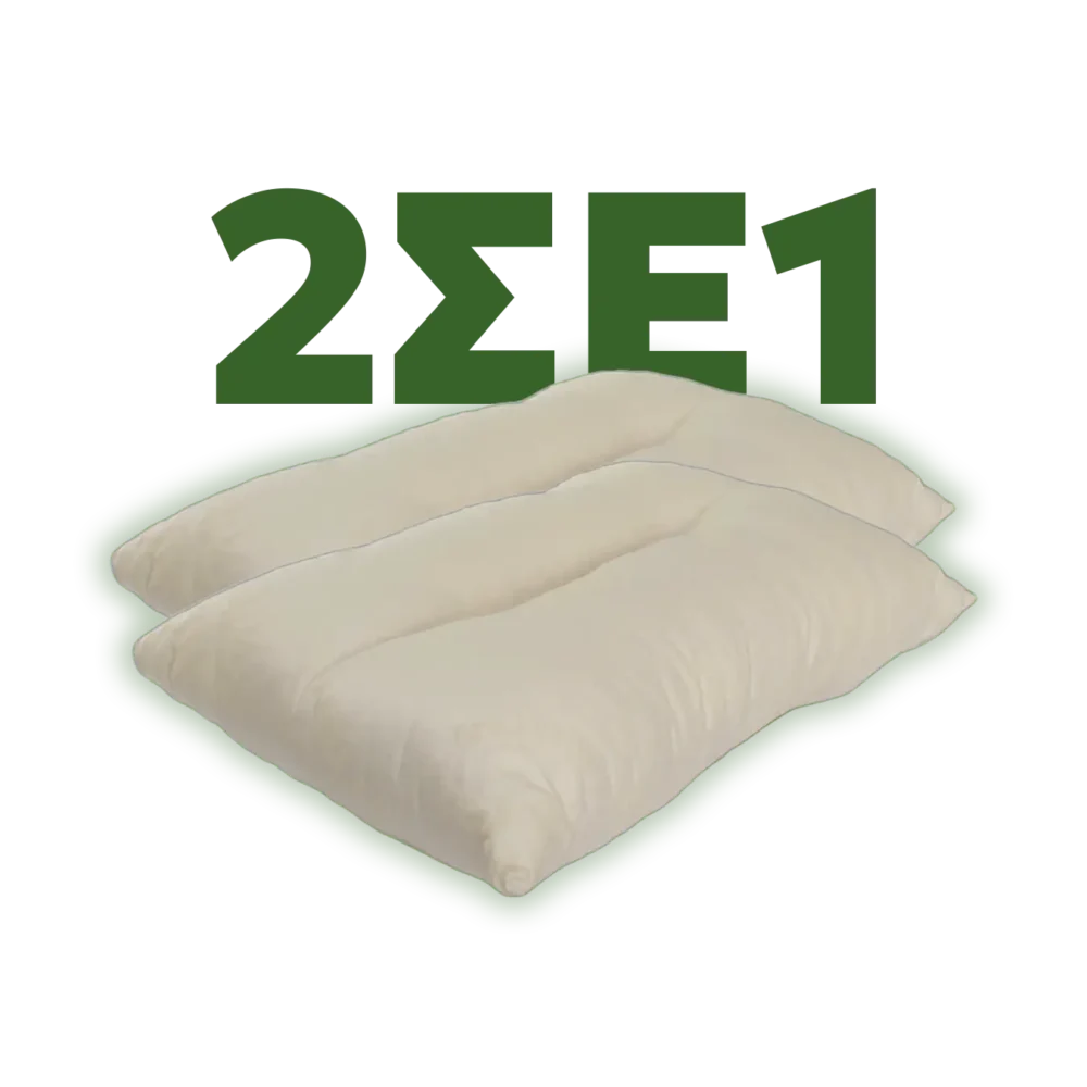 1+1 ΔΩΡΟ Μαξιλάρι ύπνου ανατομικό Τετμ. Λάτεξ 11191