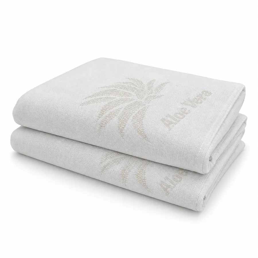 Δύο μαξιλαροθήκες Cotton Aloe Vera